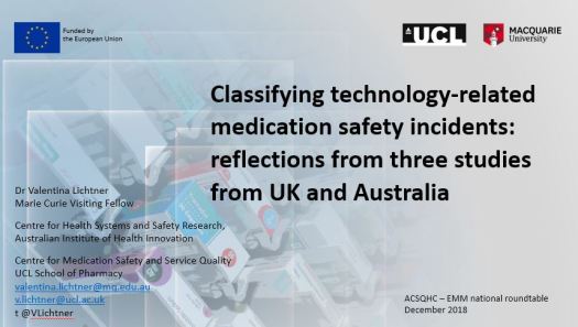 Presentation at ACSQHC - Dec2018