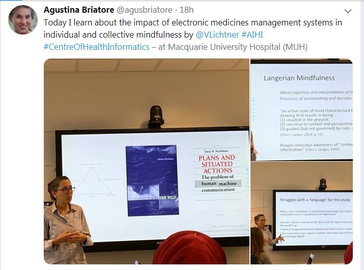 @VLichtner presenting her work in progress at CHI @AI